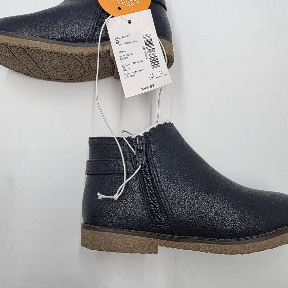NEW Gymboree girls' Scalloped Flower Buckle Booties size 9 - Picture 5 of 7